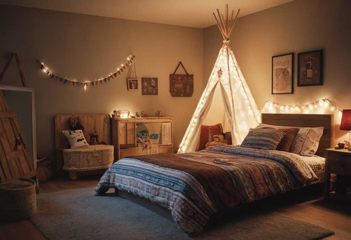 Lit tipis tendance pour la chambre des tout petits